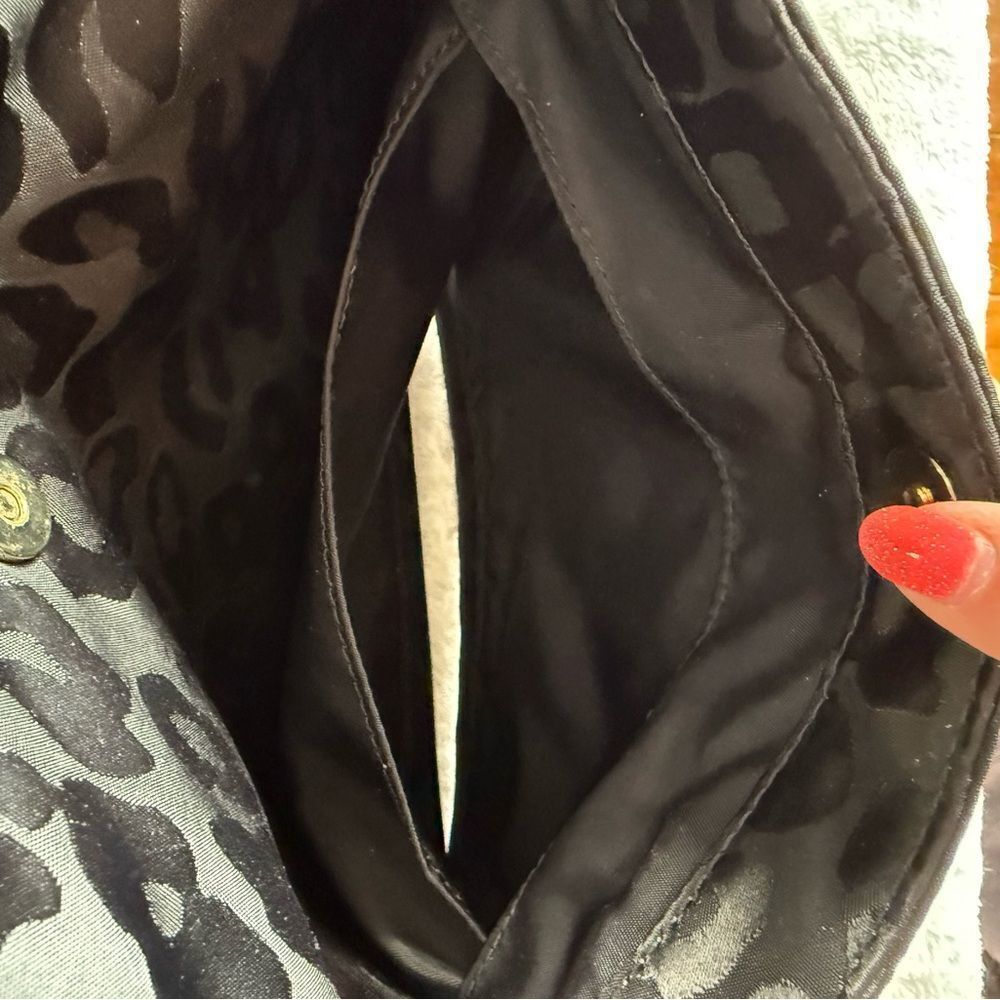 Michael Kors Black Animal Print Tote - Picture 8 of 13